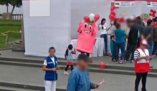 Google Maps: condón gigantes sorprende a usuarios en la Plaza San Martín [FOTOS]