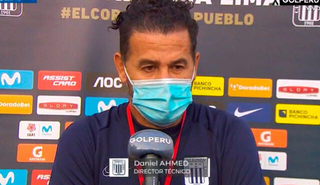 Daniel Ahmed asumió el cargo de entrenador de Alianza Lima tras la victoria ante Melgar. Foto: captura Gol Perú