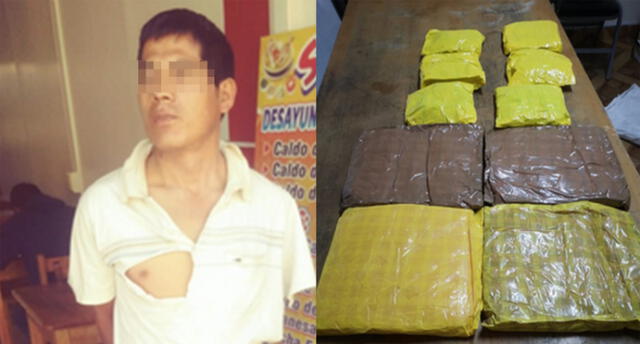 Pasajero viajó de Lima a Arequipa con 15 kilos de droga