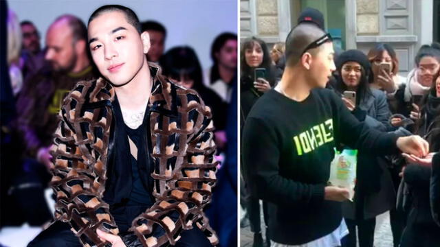 BIGBANG: Taeyang regala snacks a sus fans en Milán