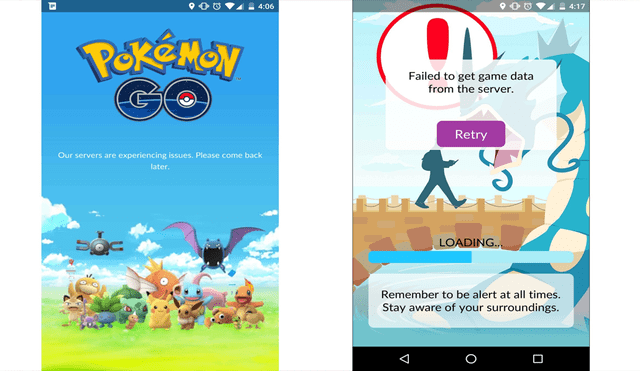 Pokémon GO se cae a nivel mundial y usuarios lo reportan
