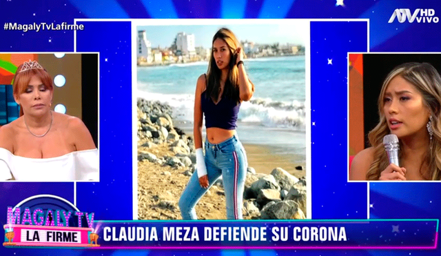 Claudia Meza defiende su corona y hace grave denuncia contra organización