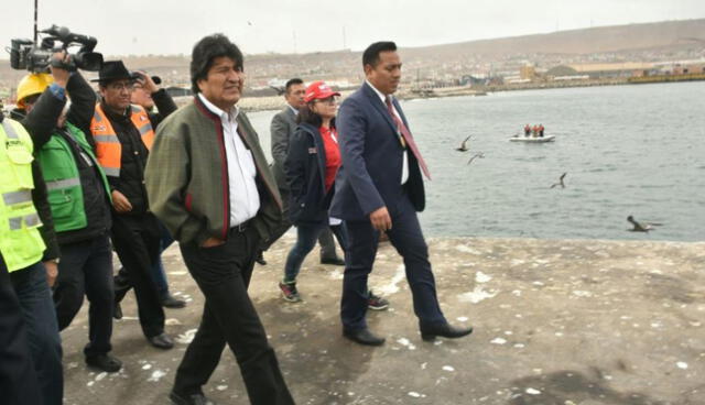 Evo Morales saluda que Perú amplíe hasta el 2020 movilización de carga boliviana por puerto de Ilo