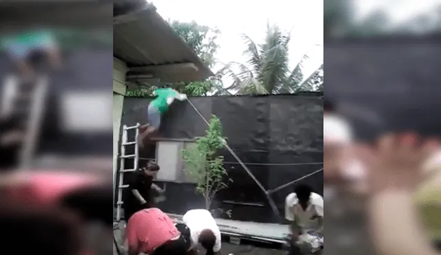 Facebook viral: señor se emociona al reventar la piñata y provoca un accidente [VIDEO]