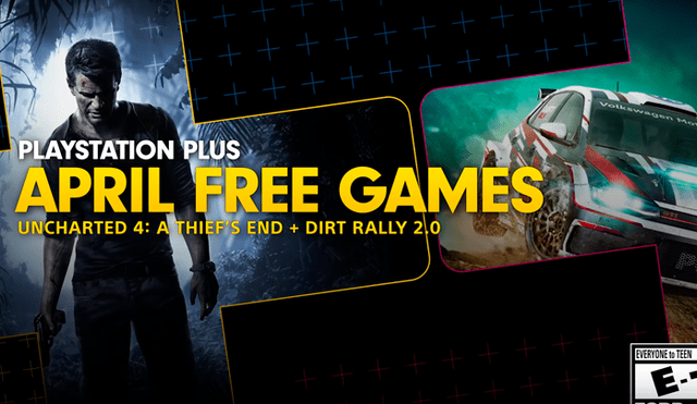 Sony confirma que Uncharted 4 y Dirt Rally 2.0 llegan gratis a PS4 con PlayStation Plus.