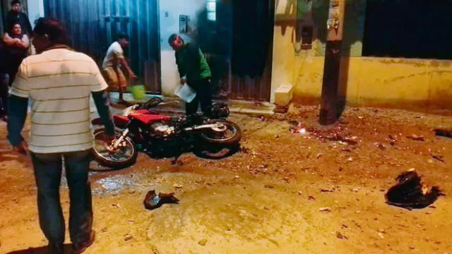 Extorsionadores queman moto de ingeniero por negarse a pagar S/ 300,000