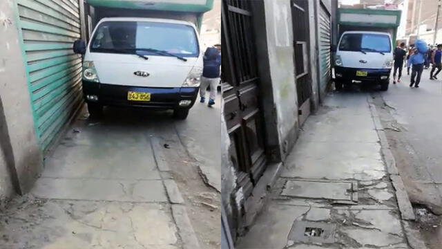 #YoDenuncio: vehículo invade vereda en pleno Centro de Lima