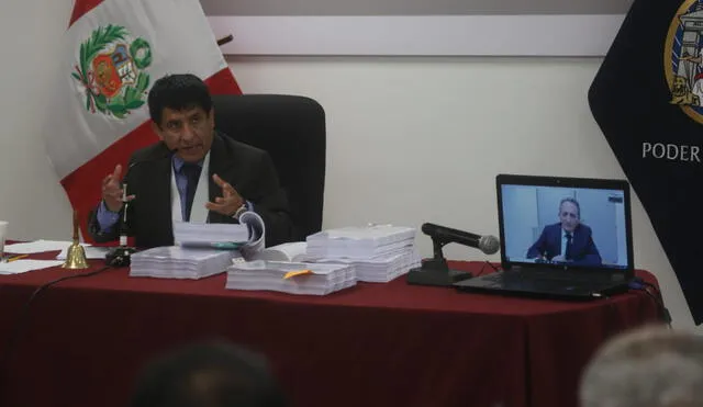 Josef Maimen declara a través de una videoconferencia. Foto: Mauricio Malca / La República