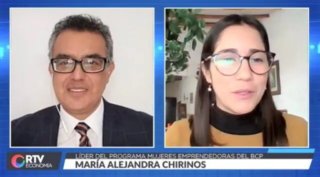 María Alejandra Chirinos entrevistada por Rumi Cevallos en RTV Economía de La República.