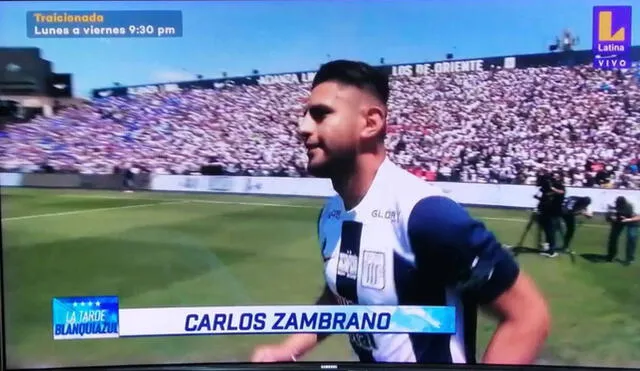 Carlos Zambrano llegó a La Victoria tras su paso por Boca Juniors. Foto: captura/latina TV