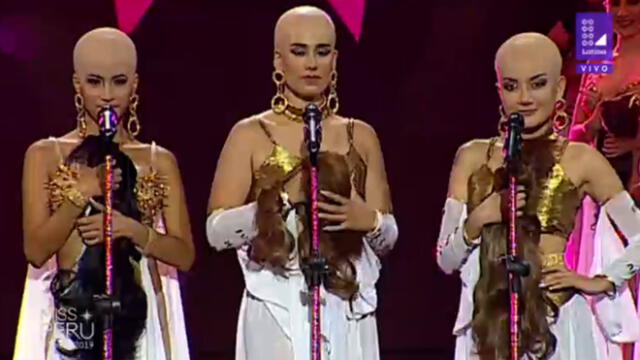 Miss Perú 2019: candidatas lucieron “rapadas” para enviar mensaje sobre el cáncer de mama