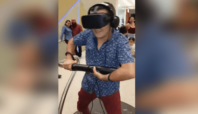 Facebook: Probó juego de realidad virtual y sus agudos gritos se viralizan [VIDEO]
