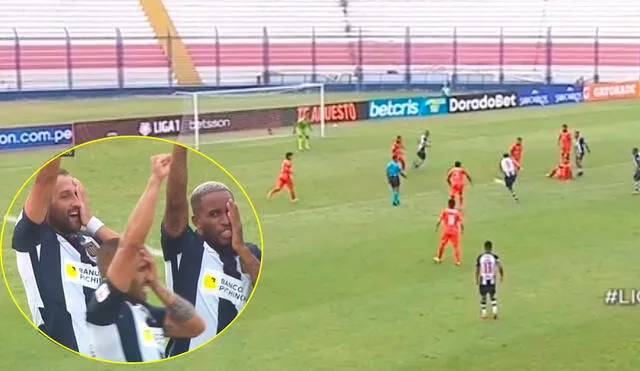 Hernán Barcos marcó el segundo gol de Alianza Lima ante la César Vallejo. Foto: captura de Gol Perú