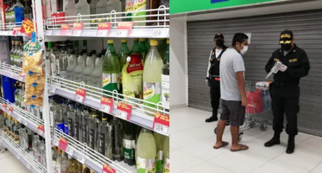 Sancionan a supermercado en Tacna por vender licor durante estado emergencia.