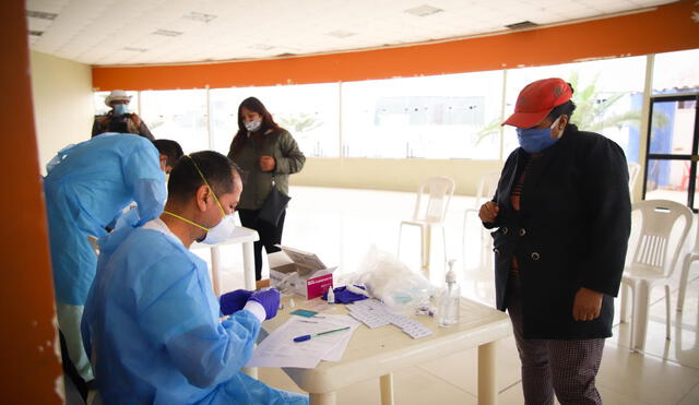 Último tamizaje de coronavirus en región Arequipa tuvo un 20% de positividad. (Foto: Geresa Arequipa).