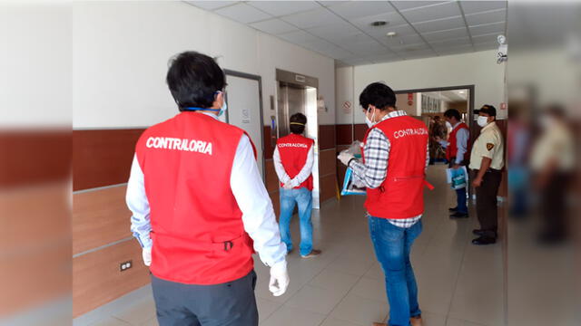 Contraloría verificó ambientes del Hospital Regional Lambayeque.