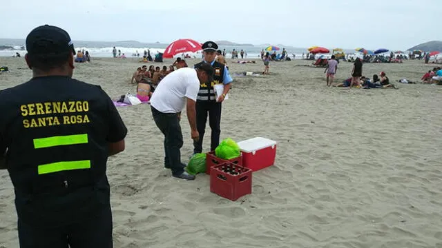 Decomisan centenas de botellas de cerveza en playas 