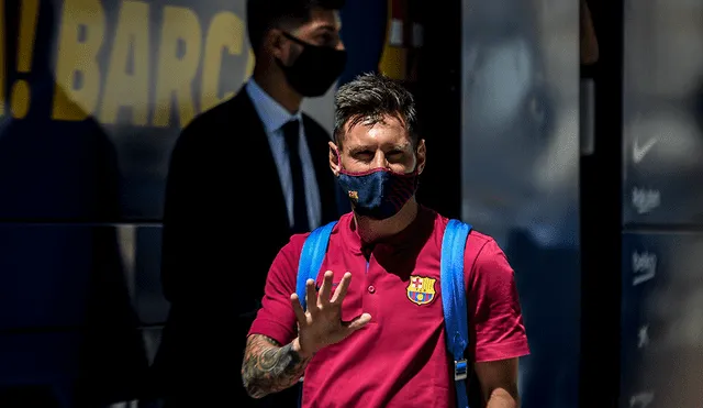 Lionel Messi se presentó a los entrenamientos del FC Barcelona. Foto: AFP