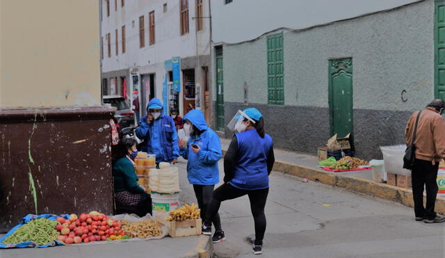 Comerciantes se ubican en jirones de Cajamarca. Foto: Municipalidad de Cajamarca.