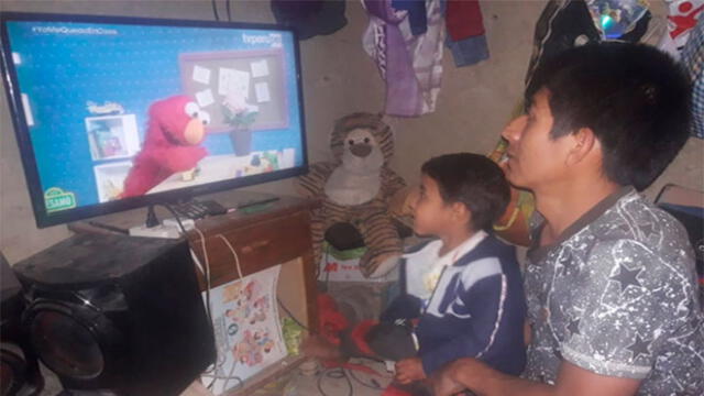 La unión hace la fuerza: padres apoyan a sus hijos durante clases escolares en TVPerú [FOTOS] 