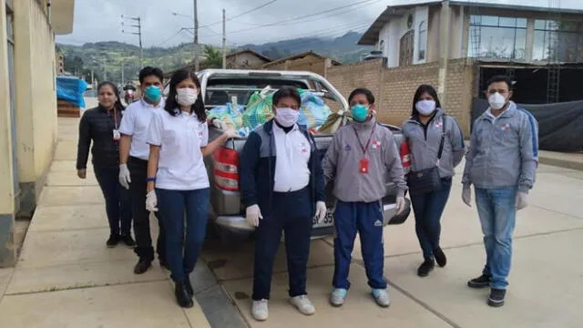 Trabajadores judiciales donan canastas a pobres de Cutervo