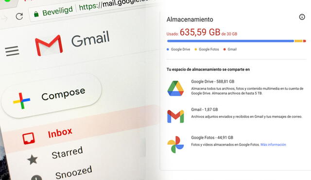Si tu bandeja de Gmail llegó a su límite, te dejamos algunas recomendaciones para que puedas liberar espacio. Foto: composición LR/Pexels