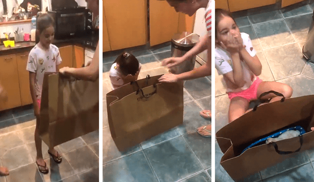 Facebook viral: niña cautiva con su reacción al recibir regalo de cumpleaños que había soñado [VIDEO] 