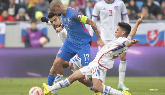Los chilenos cierran el 2022 sin un triunfo en sus amistosos jugados en la recta final del año. Foto: Twitter La Roja