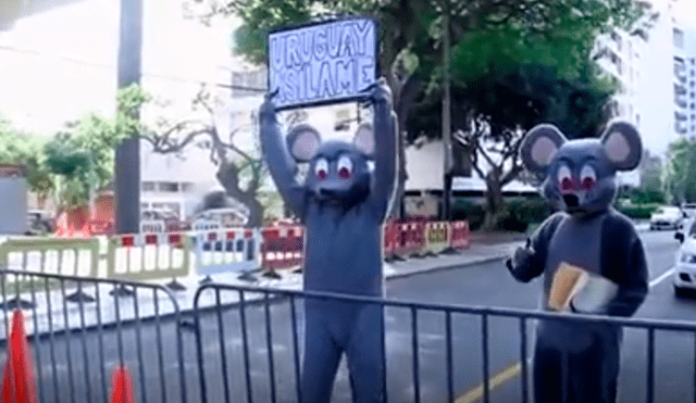 Facebook: "ratas" acudieron a la embajada de Uruguay para pedir "asilo" al igual que Alan García [VIDEO]