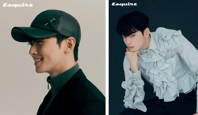 Cha Eun Woo de ASTRO para la edición de setiembre de Esquire magazine en colaboración con Louis Vuitton. Crédito: Instagram Esquire
