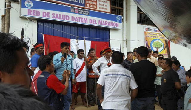 Indígenas toman local de Red de Salud de Datem del Marañón
