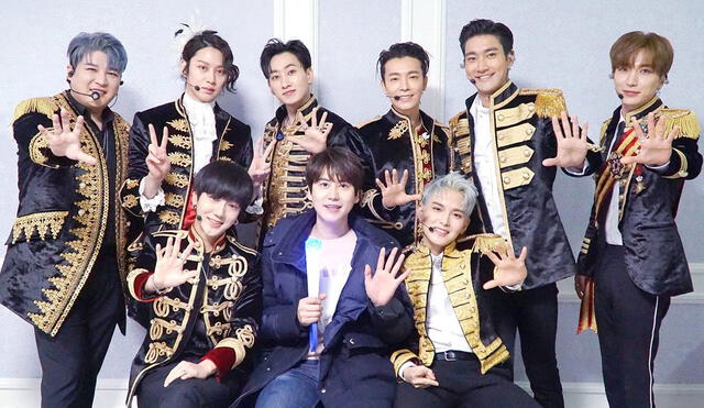 Super Junior luego de uno de sus conciertos. Créditos: SM Entertainment