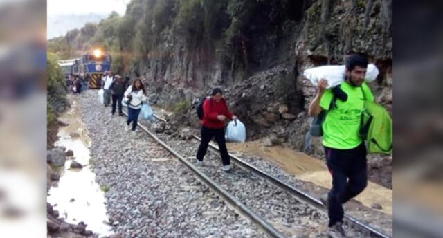 Cusco: Por caída de rocas tránsito de trenes a Machupicchu fue interrumpido 