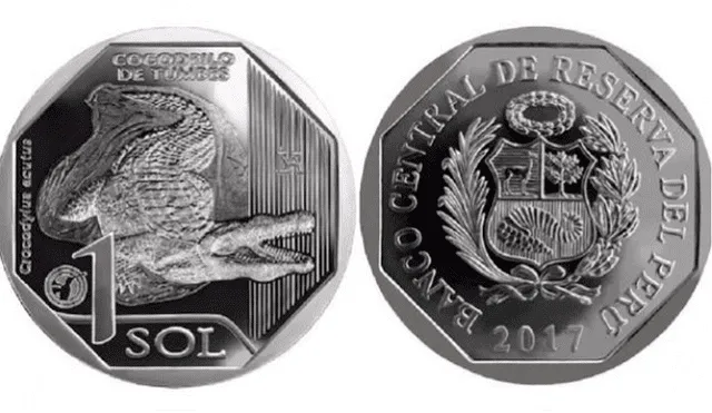 BCR presenta nueva moneda de S/ 1 y el cocodrilo de Tumbes es el protagonista