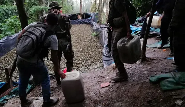 Policía descubre y destruye 8 narcolaboratorios itinerantes en el Vraem