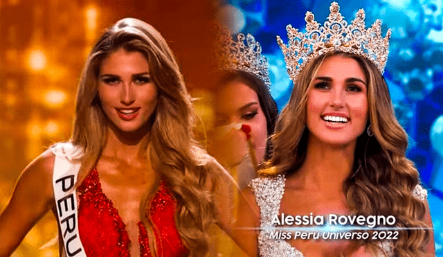 Alessia Rovegno se lució en sus presentaciones del Miss Universo 2022. Foto: composición LR/ captura de América TV/ captura de Miss Universo