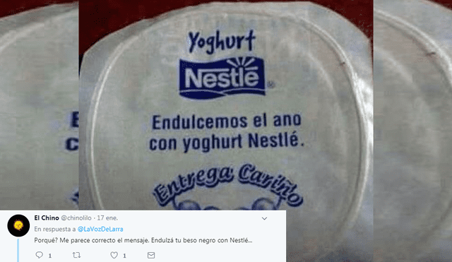 En Twitter: Un error de ortografía en tapa de yogur provoce estas burlas