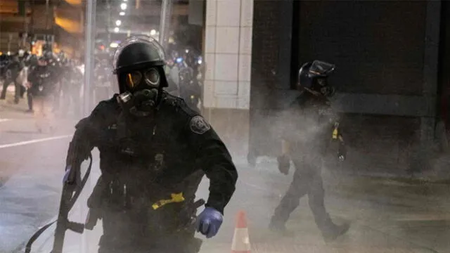 Disturbios en EE. UU. Foto: AFP.
