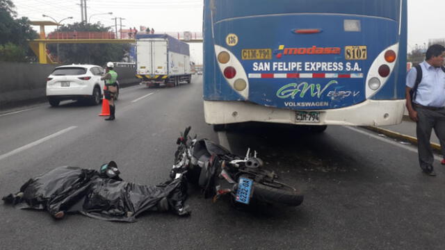 los olivos accidente de tránsito motociclista muere