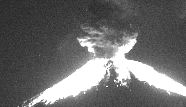 Alerta en México por fuerte explosión del volcán Popocatépetl [FOTOS]