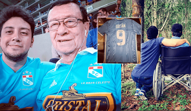 Sporting Cristal: hincha regala camiseta personalizada a su padre que salió de cuidados intensivos.