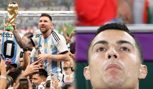 Lionel Messi ganó su primer Mundial en su carrera. CR7 se quedó en cuartos de final. Foto: composición/EFE