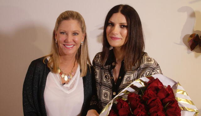 Verónica Ayllón conversó con Laura Pausini en Miami