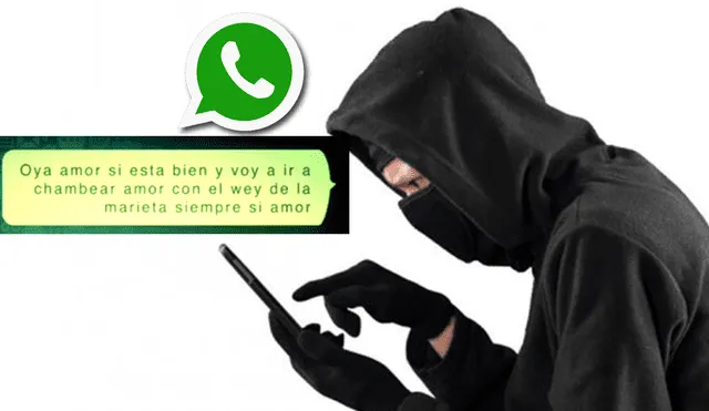 Le avisa a su pareja por WhatsApp que irá a robar y ella lo anima de una singular manera