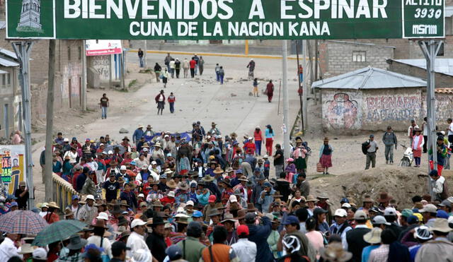 Cusco. Más de 44 mil personas en Espinar recibirían dinero proveniente de la minería.