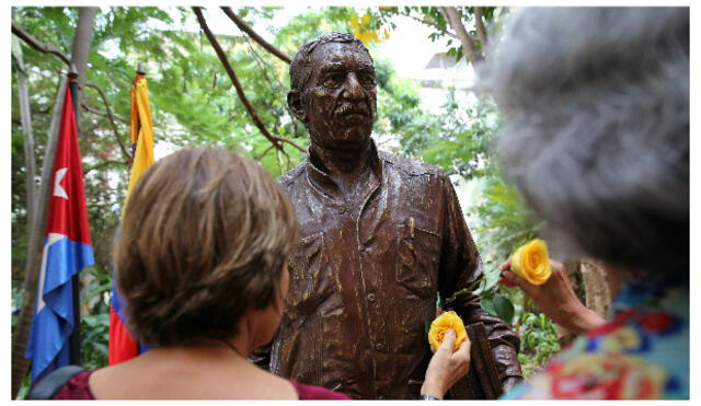 La Habana rinde homenaje con estatua a Gabriel García Márquez