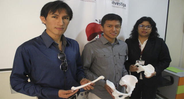 Alumnos de la UNSA desarrollan modelo 3D para reemplazar cadera.