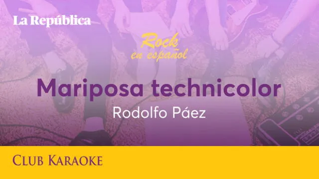 Mariposa technicolor, canción de Rodolfo Páez