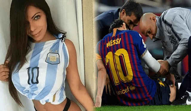 Suzy Cortez muestra de más y reza por la recuperación de Lionel Messi