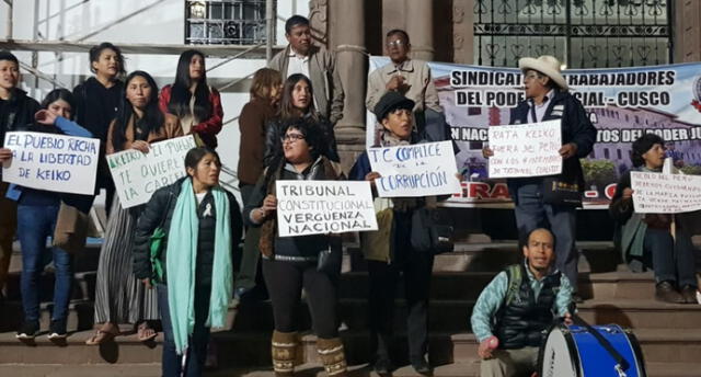 Ciudadanos marcharon en contra de la excarcelación de Keiko Fujimori.